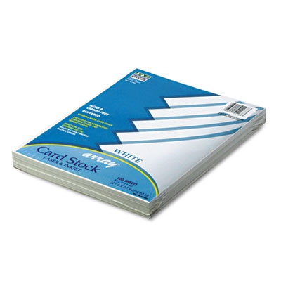 Array Card Stock, 65 Lb., Letter, White, 100 Sheets/pack