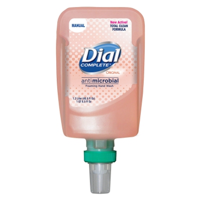 Dial Complete® Original Antibacterial Foaming Hand Wash, Fit® Universal Manual - 1.2l Dispenser Refill