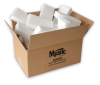 Mystic Clean Magic Eraser With Scrubber White/brown 24/case