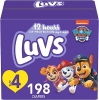 Luvs Pro Level Leak Protection Diapers, Size 4, Value Pack Of 198